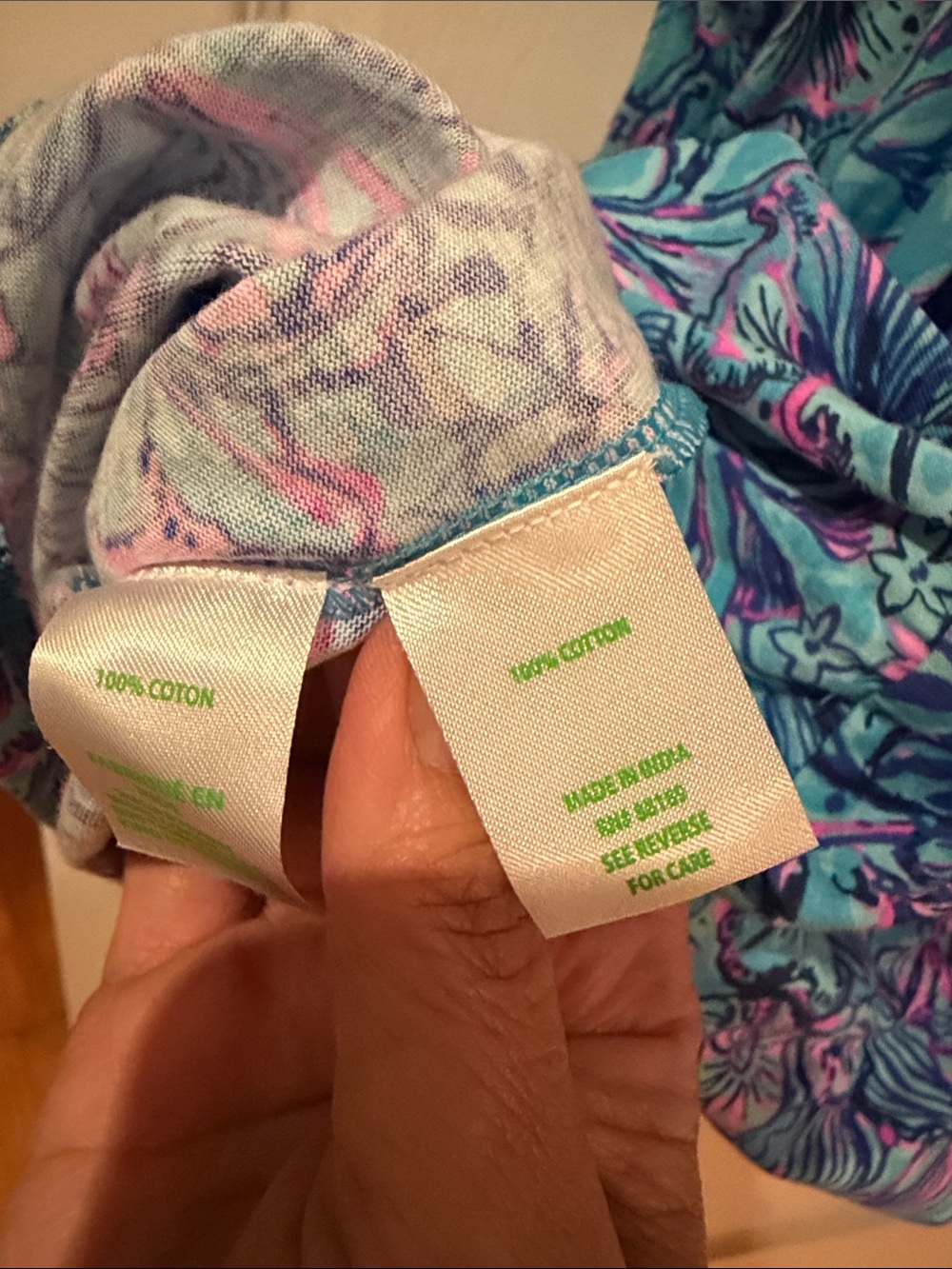 Lilly Pulitzer Blue and Pink Floral Top - Picture 4 of 4